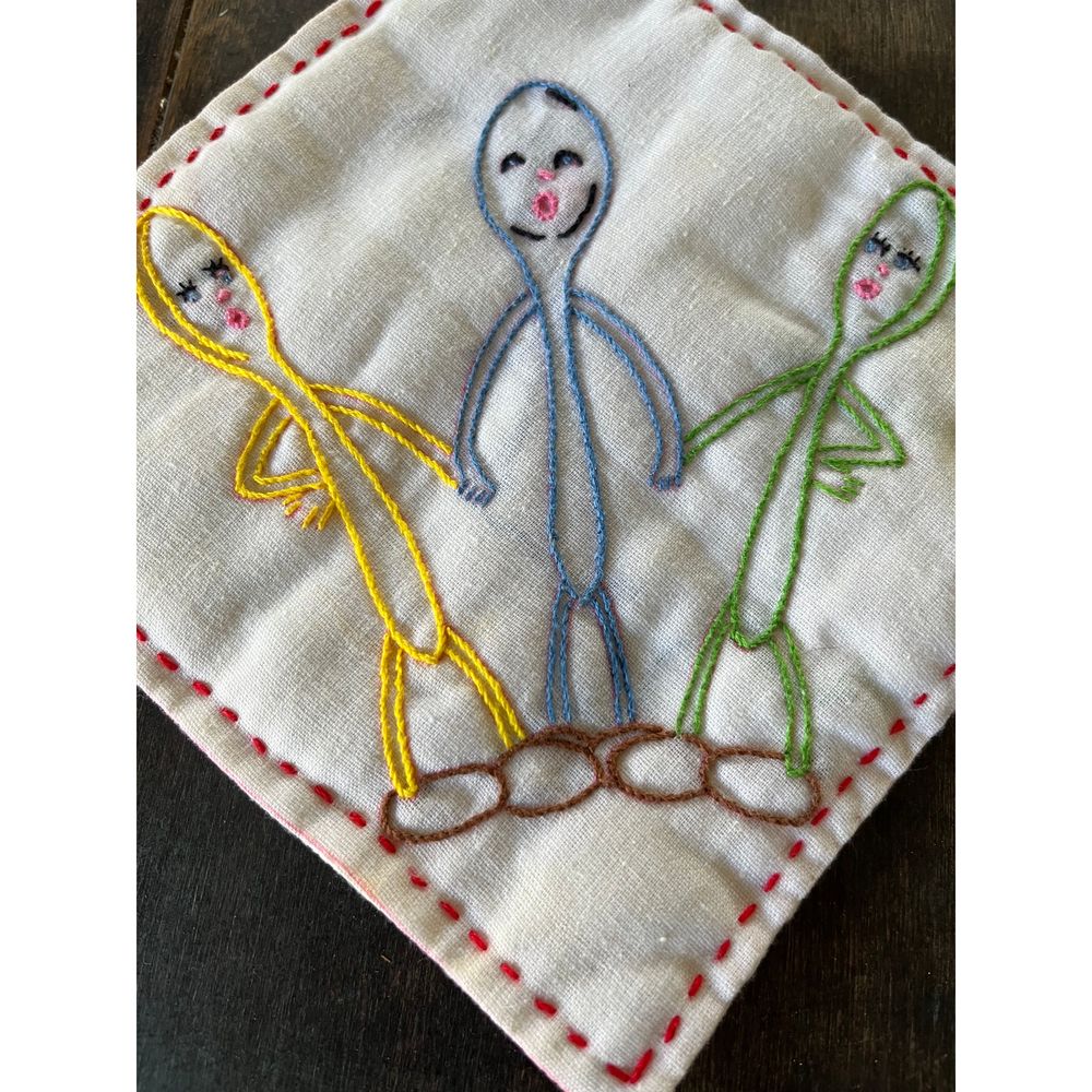 Vintage Embroidery Handmade Pot Holders